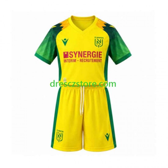 Nantes Domácí Dres 2026-2027 Krátký rukáv Děti Fotbalové Dresy