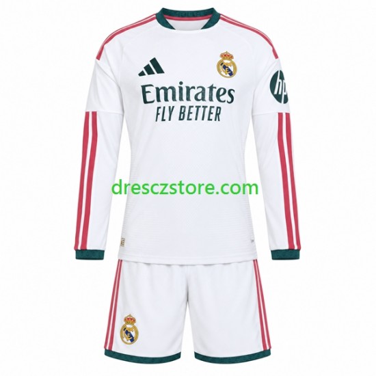 Real Madrid Domácí Dres 2026-2027 Dlouhý rukáv Děti Fotbalové Dresy