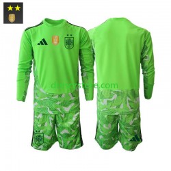 Španělsko Brankářské Alternativní Dres 2026-2027 Dlouhý rukáv Děti Fotbalové Dresy