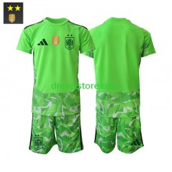 Španělsko Brankářské Alternativní Dres 2026-2027 Krátký rukáv Děti Fotbalové Dresy