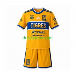 Tigres UANL Domácí Dres 2026-2027 Krátký rukáv Děti Fotbalové Dresy