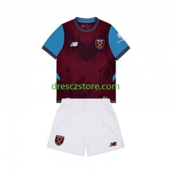 West Ham United Domácí Dres 2026-2027 Krátký rukáv Děti Fotbalové Dresy