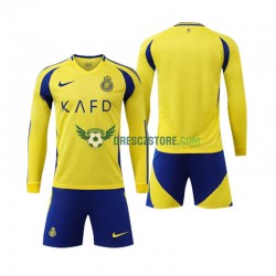 Al Nassr Domácí Dres 2024-2025 Dlouhý rukáv Děti Fotbalové Dresy