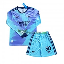 Arsenal Sterling 30 Alternativní Dres 2024-2025 Dlouhý rukáv Děti Fotbalové Dresy