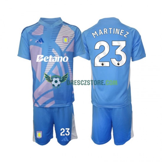 Aston Villa Emiliano Martinez 23 Brankářské Alternativní Dres 2024-2025 Krátký rukáv Děti Fotbalové Dresy