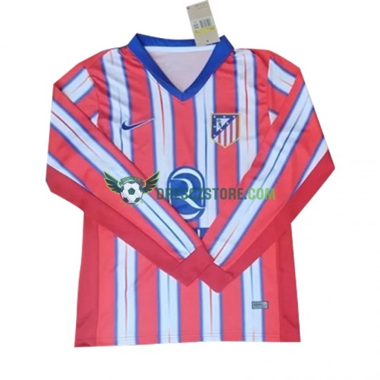 Atlético Madrid Domácí Dres 2024-2025 Dlouhý rukáv Muže Fotbalové Dresy
