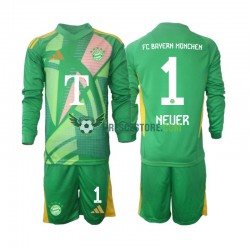 FC Bayern Mnichov Manuel Neuer 1 Brankářské Čtvrtý Dres 2024-2025 Dlouhý rukáv Děti Fotbalové Dresy