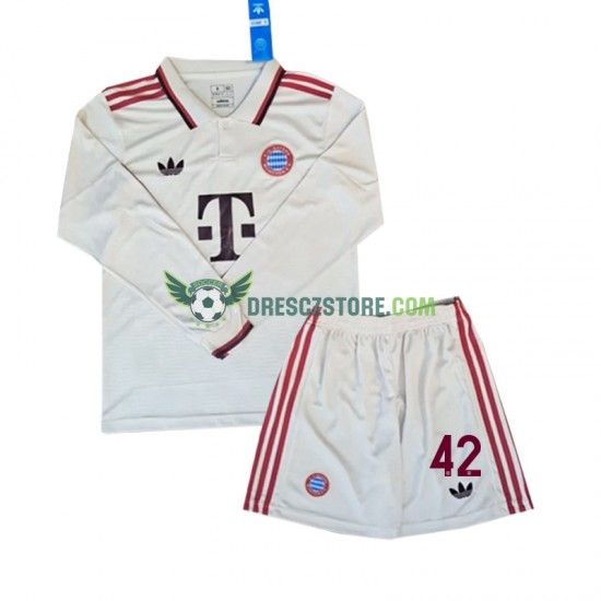 FC Bayern Mnichov Musiala 42 Alternativní Dres 2024-2025 Dlouhý rukáv Děti Fotbalové Dresy