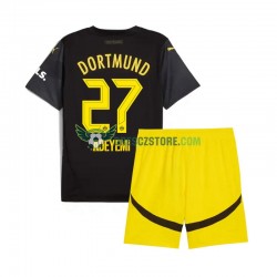 Borussia Dortmund Karim Adeyemi 27 Venkovní Dres 2024-2025 Krátký rukáv Děti Fotbalové Dresy