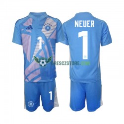 Německo Manuel Neuer 1 Brankářské Čtvrtý Dres 2024-2025 Krátký rukáv Děti Fotbalové Dresy