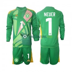 Německo Manuel Neuer 1 Brankářské Alternativní Dres 2024-2025 Dlouhý rukáv Děti Fotbalové Dresy