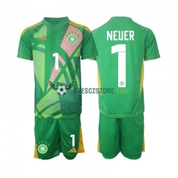 Německo Manuel Neuer 1 Brankářské Alternativní Dres 2024-2025 Krátký rukáv Děti Fotbalové Dresy