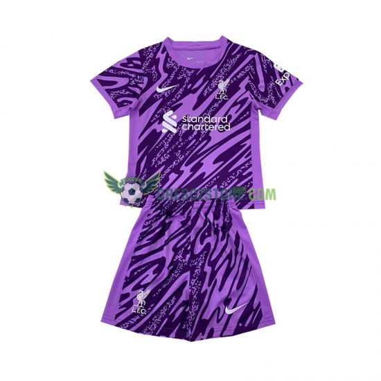 Liverpool Brankářské Alternativní Dres 2024-2025 Krátký rukáv Děti Fotbalové Dresy