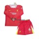 Liverpool Virgil 4 Domácí Dres 2024-2025 Dlouhý rukáv Děti Fotbalové Dresy