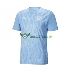 Manchester City Pre-Match Domácí Dres 2024-2025 Krátký rukáv Muže Fotbalové Dresy