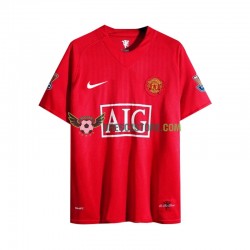 Manchester United 2007 Retro Domácí Dres Dlouhý rukáv Muže Fotbalové Dresy