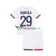 Paris Saint-Germain Bradley Barcola 29 Venkovní Dres 2024-2025 Krátký rukáv Děti Fotbalové Dresy