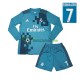 Real Madrid Cristiano Ronaldo 7 2017 Retro Alternativní Dres Dlouhý rukáv Děti Fotbalové Dresy