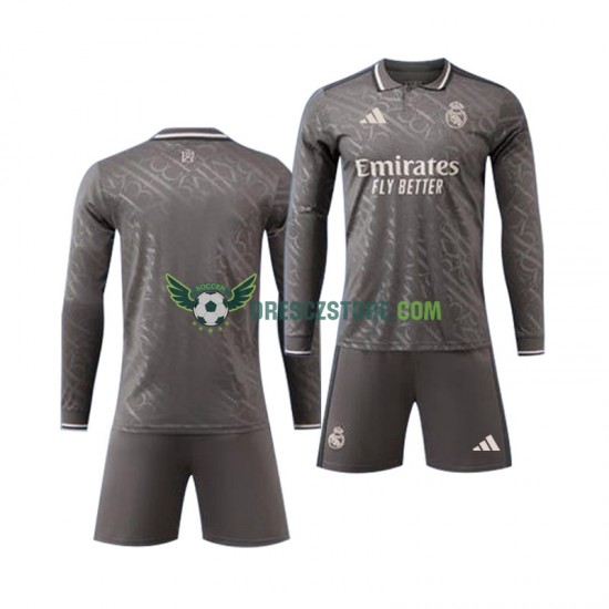 Real Madrid Alternativní Dres 2024-2025 Dlouhý rukáv Děti Fotbalové Dresy