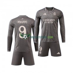 Real Madrid Mbappé Kylian 9 Alternativní Dres 2024-2025 Dlouhý rukáv Děti Fotbalové Dresy