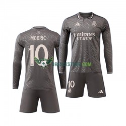 Real Madrid Modrić Luka 10 Alternativní Dres 2024-2025 Dlouhý rukáv Děti Fotbalové Dresy