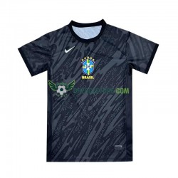Brazílie Brankářské Venkovní Dres 2024 Krátký rukáv Muže Fotbalové Dresy