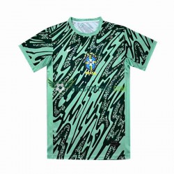 Brazílie Brankářské Alternativní Dres 2024 Krátký rukáv Muže Fotbalové Dresy