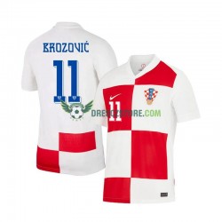 Chorvatsko Marcelo Brozovic 11 Domácí Dres Euro 2024 Krátký rukáv Muže Fotbalové Dresy