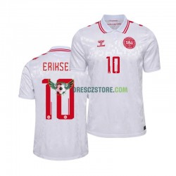 Dánsko Eriksen 10 Venkovní Dres Euro 2024 Krátký rukáv Muže Fotbalové Dresy