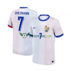 Francie Antoine Griezmann 7 Venkovní Dres Euro 2024 Krátký rukáv Muže Fotbalové Dresy