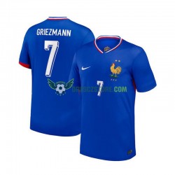 Francie Antoine Griezmann 7 Domácí Dres Euro 2024 Krátký rukáv Muže Fotbalové Dresy
