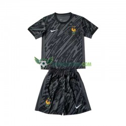 Francie Brankářské Venkovní Dres Euro 2024 Krátký rukáv Děti Fotbalové Dresy