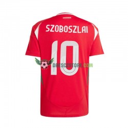Maďarsko Dominik Szoboszlai 10 Domácí Dres Euro 2024 Krátký rukáv Muže Fotbalové Dresy