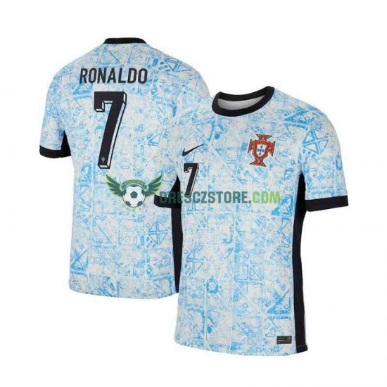 Portugalsko Cristiano Ronaldo 7 Venkovní Dres Euro 2024 Krátký rukáv Muže Fotbalové Dresy