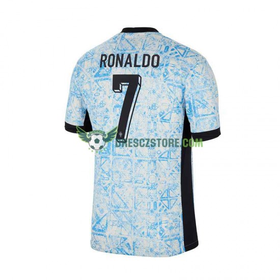 Portugalsko Cristiano Ronaldo 7 Venkovní Dres Euro 2024 Krátký rukáv Muže Fotbalové Dresy