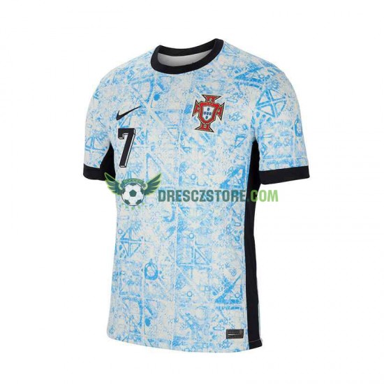 Portugalsko Cristiano Ronaldo 7 Venkovní Dres Euro 2024 Krátký rukáv Muže Fotbalové Dresy