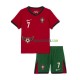 Portugalsko Cristiano Ronaldo 7 Domácí Dres Euro 2024 Krátký rukáv Děti Fotbalové Dresy