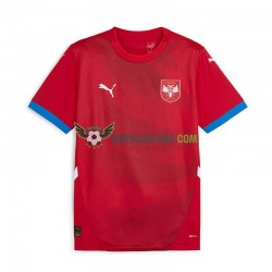 Srbsko Domácí Dres Euro 2024 Krátký rukáv Muže Fotbalové Dresy