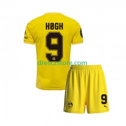 FK Bodø/Glimt Kasper Hogh 9 Domácí Dres 2025 Krátký rukáv Děti Fotbalové Dresy