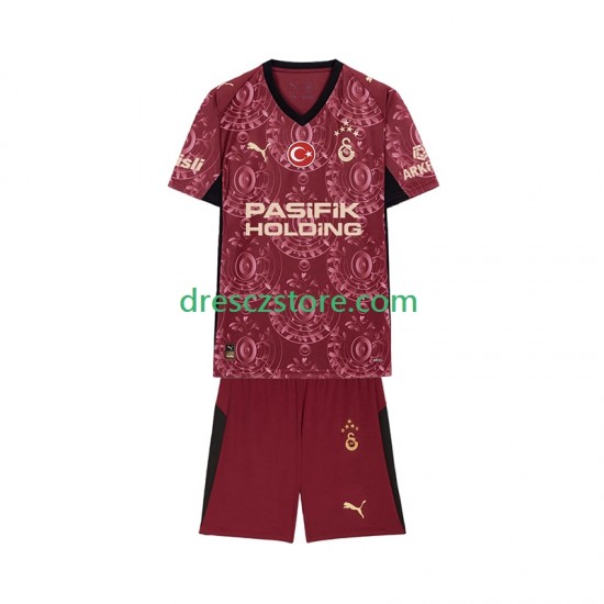 Galatasaray Alternativní Dres 2025-2026 Krátký rukáv Děti Fotbalové Dresy