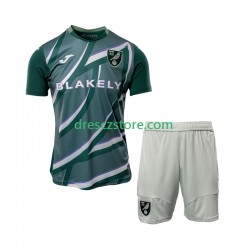 Norwich City Venkovní Dres 2025-2026 Krátký rukáv Děti Fotbalové Dresy