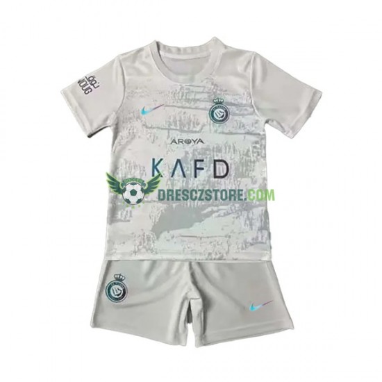 Al-Nassr Alternativní Dres 2023-2024 Krátký rukáv Děti Fotbalové Dresy