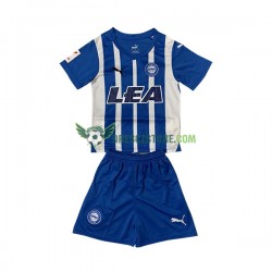 Deportivo Alaves Domácí Dres 2023-2024 Krátký rukáv Děti Fotbalové Dresy