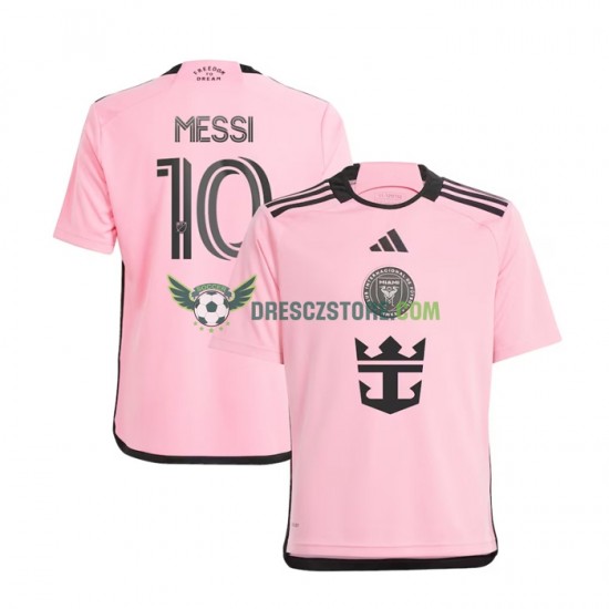 Inter Miami Lionel Messi 10 Domácí Dres 2024 Krátký rukáv Muže Fotbalové Dresy