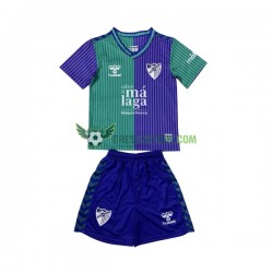 Málaga CF Venkovní Dres 2023-2024 Krátký rukáv Děti Fotbalové Dresy