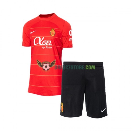 RCD Mallorca Domácí Dres 2023-2024 Krátký rukáv Děti Fotbalové Dresy