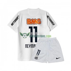 Santos FC Neymar JR 11 -2012 Retro Domácí Dres 2011 Krátký rukáv Děti Fotbalové Dresy