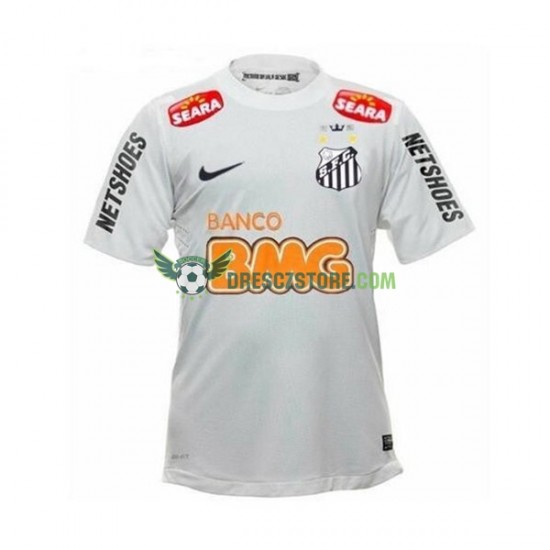 Santos FC -2012 Retro Domácí Dres 2011 Krátký rukáv Muže Fotbalové Dresy