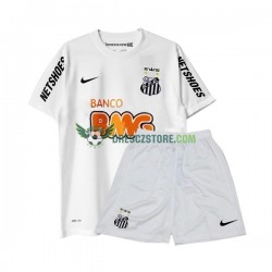 Santos FC -2012 Retro Domácí Dres 2011 Krátký rukáv Děti Fotbalové Dresy