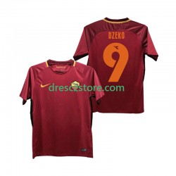 AS Řím DZEKO 9 2017-2018 Retro Domácí Dres Krátký rukáv Muže Fotbalové Dresy